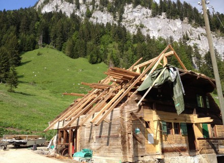 Chalet d'alpage avant rénovation