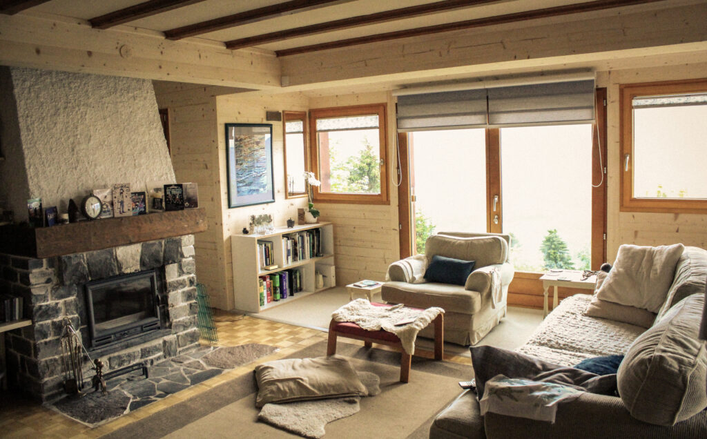 Aménagement intérieur en épicéa brossé