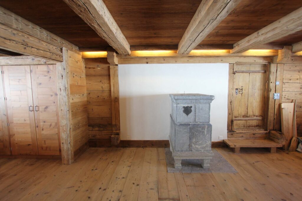 Intérieur en vieux bois