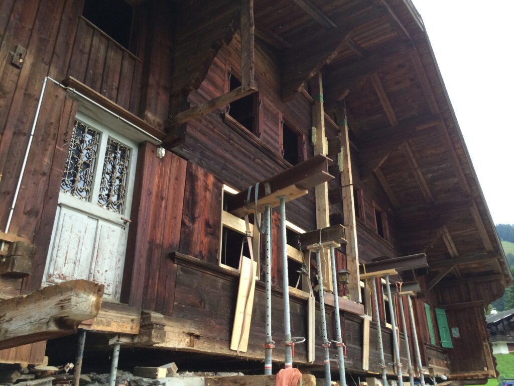 Reprise de charge d'un chalet